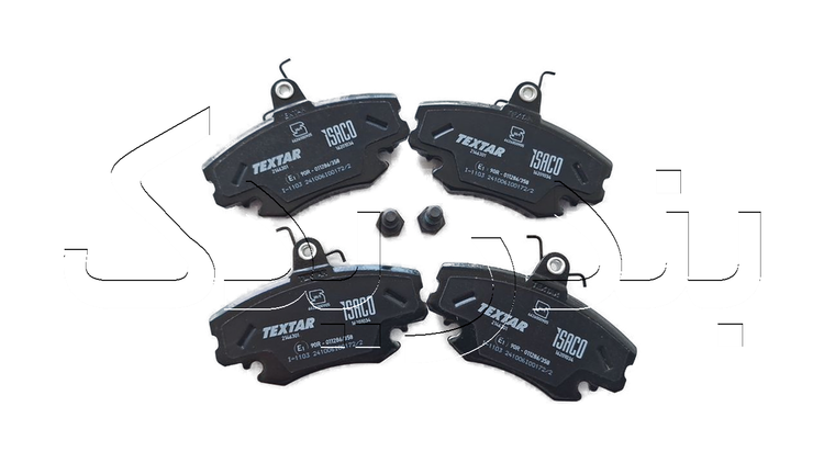 لنت ترمز چرخ جلو ال 90 L90 کد 1620103415 ایساکو تکستار