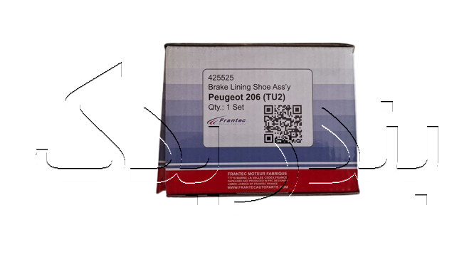 لنت عقب 206 تیپ 2 کد 425525 فرانتک