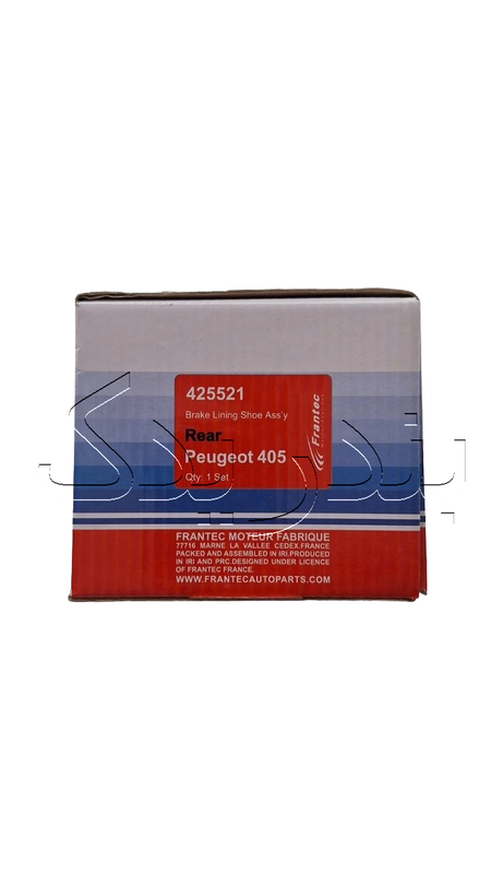لنت ترمز چرخ عقب کفشکي پژو 405 کد 425521 فرانتک